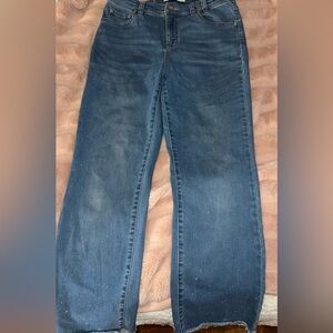 NZ Denim Mid Rise Demi Boot Jeans Size 29 Raw Hem
